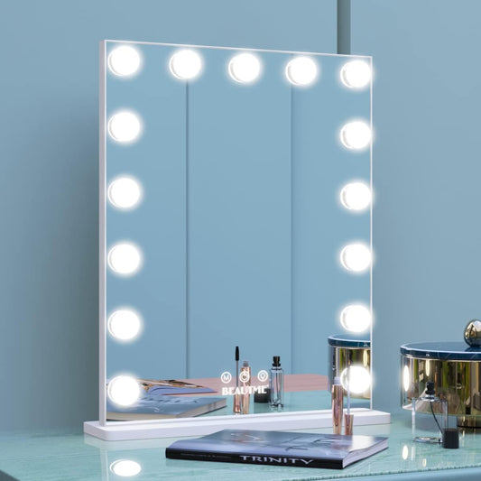 Lighted Vanity Mirror, Led Makeup Mirror, Dressing Tabletop Mirror/Wall Mirror Make up Mirror with Touch Control