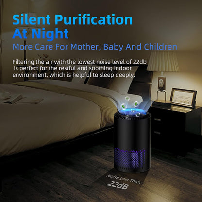 Air Purifiers for Home, HEPA Air Purifiers Air Cleaner for Smoke Pollen Dander H