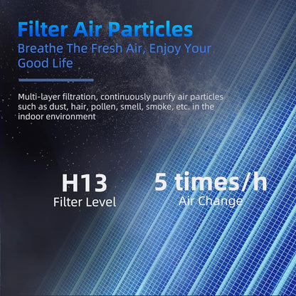 Air Purifiers for Home, HEPA Air Purifiers Air Cleaner for Smoke Pollen Dander H