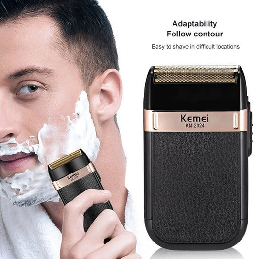 KEMEI USB Men Electric Shaver Trimmer Razor Rechargeable Hair Beard Razor